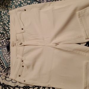 J Crew white denim pants
